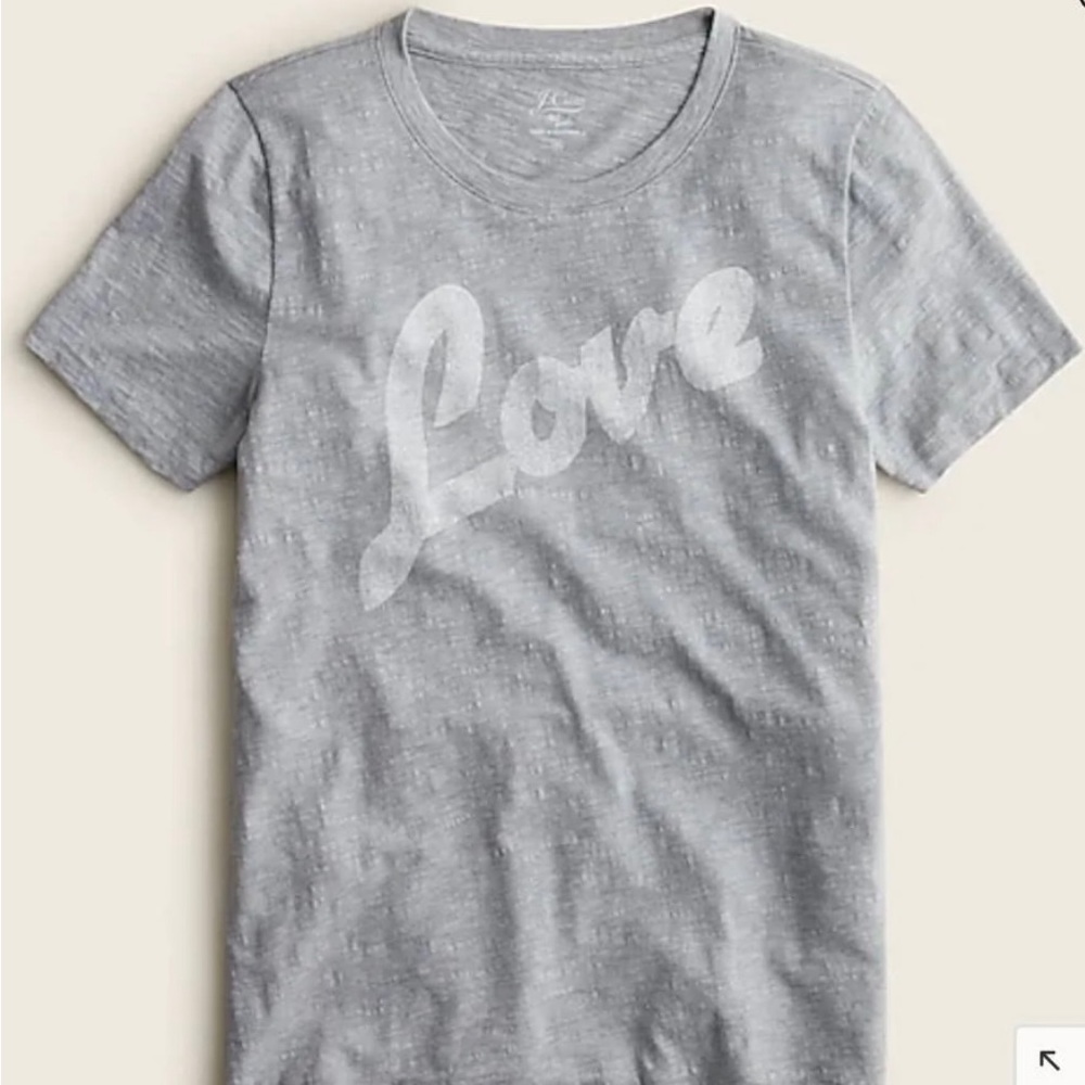 J. Crew NWT "Love" Crewneck T-shirt S